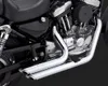 Vance Hines Shortshots Staggered Exhaust Pipe System Chrome