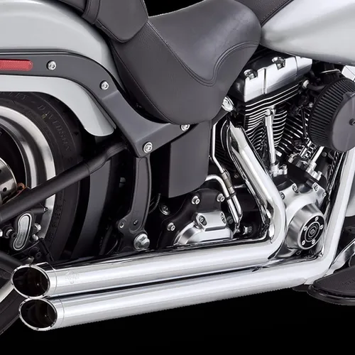Vance Hines Big Shots Staggered Exhaust Muffler System Chrome