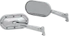 Kuryakyn Heavy Industry Side Mirrors Chrome w Chr Accent Pair