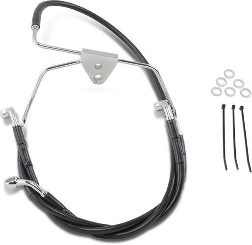 DS Black Vinyl Stainless Steel Front Brake Line 1