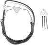 DS Black Oversized +10 Vinyl Stainless Steel Front Brake Line