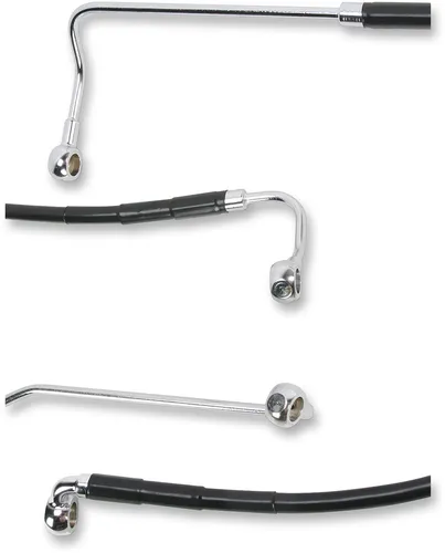 DS Black Vinyl Stainless Steel Rear Brake Line