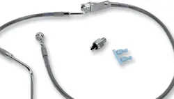 DS Silver Stainless Steel Rear Brake Line