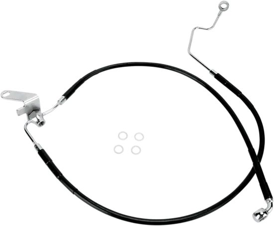 DS Black Vinyl Stainless Steel Rear Brake Line