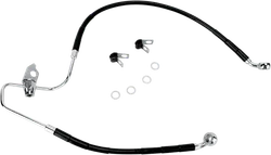 DS Black Vinyl Stainless Steel Rear Brake Line