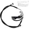 DS Black Oversized +6 Vinyl Stainless Steel Front Brake Line