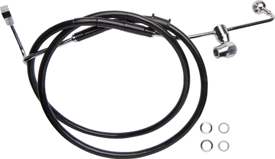 DS Black Rear Brake Line Kit w ABS Master Cylinder to ABS 1