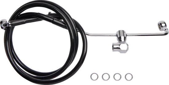 DS Black Rear Brake Line Kit w non ABS