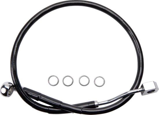 DS Black Rear Brake Line Kit w ABS Caliper to ABS