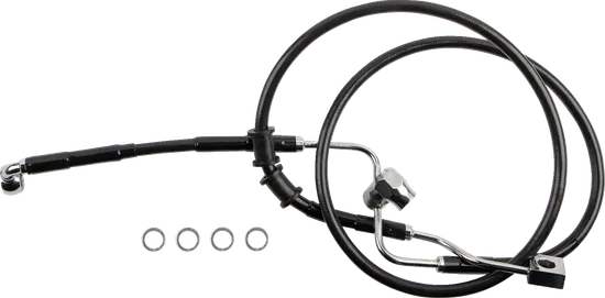 DS Black Rear Brake Line Kit w Master Cylinder to ABS