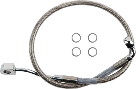 DS Stainless Steel Rear Brake Line Kit Caliper to ABS Controller