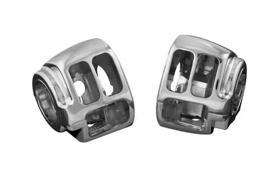 Kuryakyn Chrome Handlebar Switch Box Housing Cover Kit