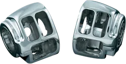 Kuryakyn Chrome Handlebar Switch Box Housing Cover Kit