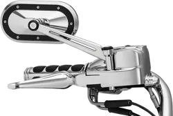 Kuryakyn Heavy Industry Side Mirrors Chrome w Satin Accent Pair