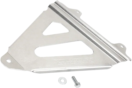 Works Silver Aluminum Radiator Brace Guard for Kawasaki KX85 KX100