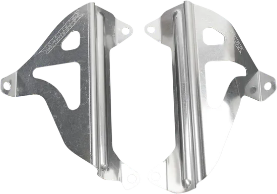 Works Silver Aluminum Radiator Brace Guard for Yamaha YZ125
