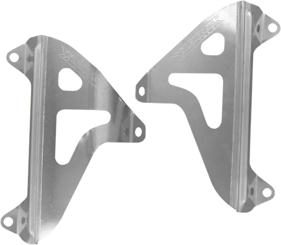 Works Silver Aluminum Radiator Brace Guard for Yamaha YZ250 X