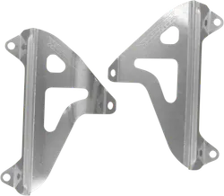Works Silver Aluminum Radiator Brace Guard for Yamaha YZ250 X