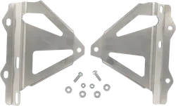 Works Silver Aluminum Radiator Brace Guard for Honda CRF450R