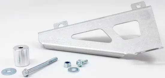 Works Silver Aluminum Radiator Brace Guard for Yamaha YZ65