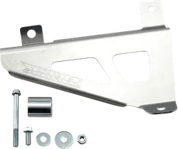 Works Silver Aluminum Radiator Brace Guard for Yamaha YZ65