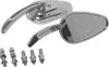Harddrive Chrome Tapered Side Mirror Pair