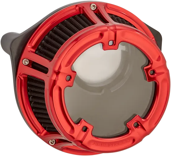 Arlen Ness Method Clear Series Air Cleaner Filter Red