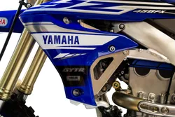 Works Silver Aluminum Radiator Brace Guard for Yamaha YZ450FX