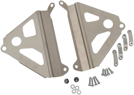 Works Silver Aluminum Radiator Brace Guard for Yamaha YZ250F FX