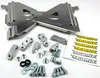 Works Silver Aluminum Radiator Brace Guard for Kawasaki KX450F