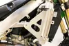 Works Silver Aluminum Radiator Brace Guard for Kawasaki KX450