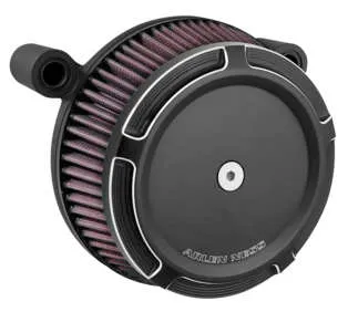 Arlen Ness Big Sucker Stage 1 Air Filter Kit w Cover Beveled Black 2
