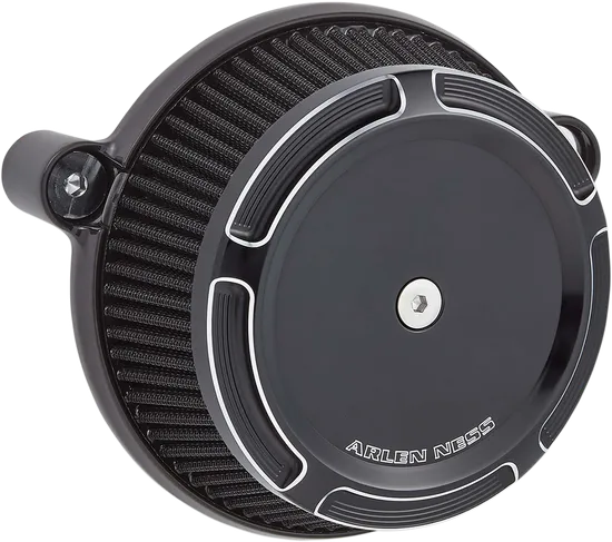 Arlen Ness Big Sucker Stage 1 Air Filter Kit w Cover Beveled Black