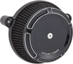 Arlen Ness Big Sucker Stage 1 Air Filter Kit w Cover Beveled Black