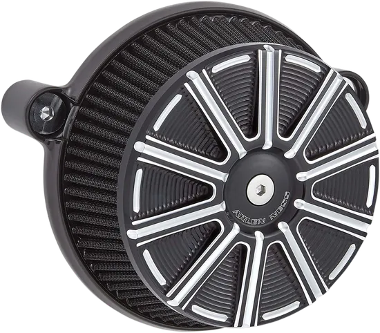 Arlen Ness Big Sucker Stage 1 Air Filter Kit w Cover 10 Gauge Black 1