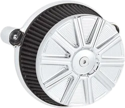Arlen Ness Big Sucker Stage 1 Air Filter Kit w Cover 10 Gauge Chrome