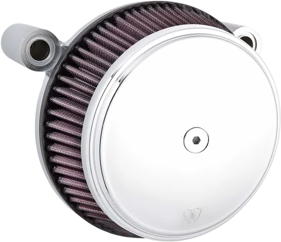 Arlen Ness Big Sucker Stage 1 STD Air Filter Kit w Cover Smooth Chrome 1