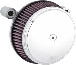 Arlen Ness Big Sucker Stage 1 STD Air Filter Kit w Cover Smooth Chrome
