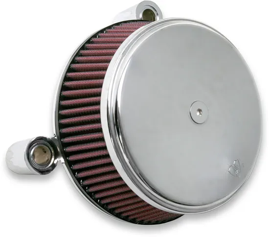 Arlen Ness Big Sucker Stage 1 STD Air Filter Kit w Cover Smooth Chrome 1