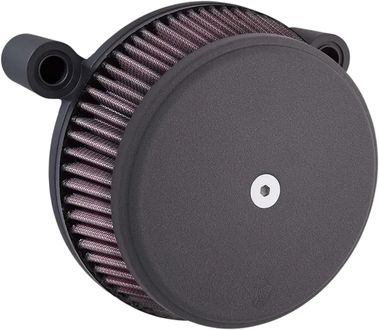 Arlen Ness Big Sucker Stage 1 Air Filter Kit w Cover Wrinkle Black 1