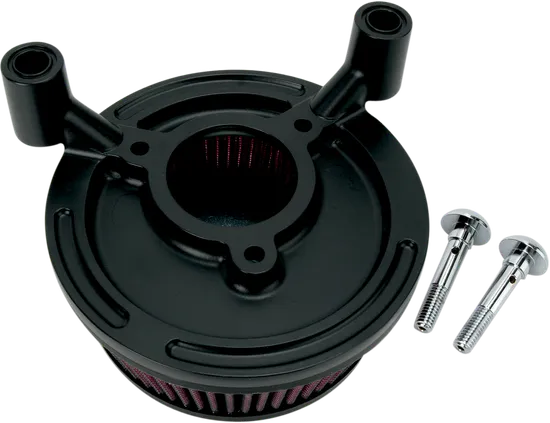 Arlen Ness Big Sucker Stage 1 Air Filter Kit w Cover Wrinkle Black 3