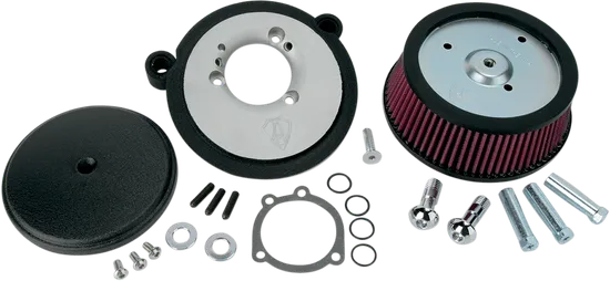 Arlen Ness Big Sucker Stage 1 STD Air Filter Kit w Cover Smooth Black 2