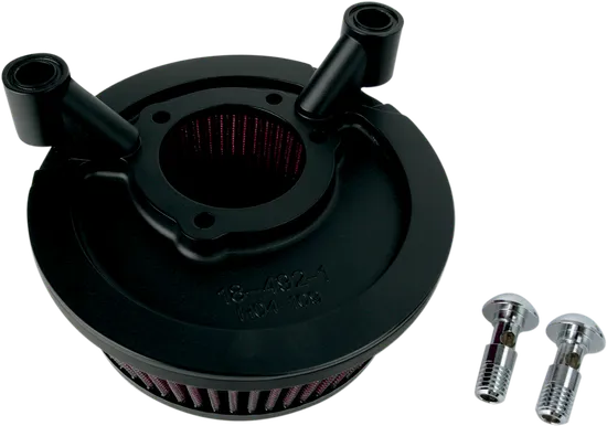 Arlen Ness Big Sucker Stage 1 Air Filter Kit w Cover Wrinkle Black 3