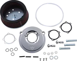 Arlen Ness Big Sucker Stage 1 Air Filter Kit Chrome Round