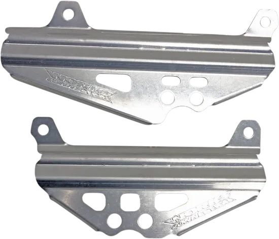 Works Silver Aluminum Radiator Brace Guard for Suzuki RMZ450