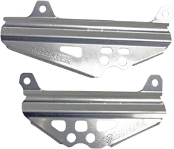 Works Silver Aluminum Radiator Brace Guard for Suzuki RMZ450