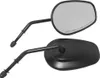 Harddrive Black Tapered Short Stem OE Style Side Mirror Pr