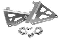 Works Silver Aluminum Radiator Brace Guard for Honda CRF450R RX