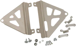 Works Silver Aluminum Radiator Brace Guard for Honda CRF450R RX RWE