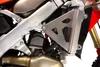Works Silver Aluminum Radiator Brace Guard for Honda CRF450R RX